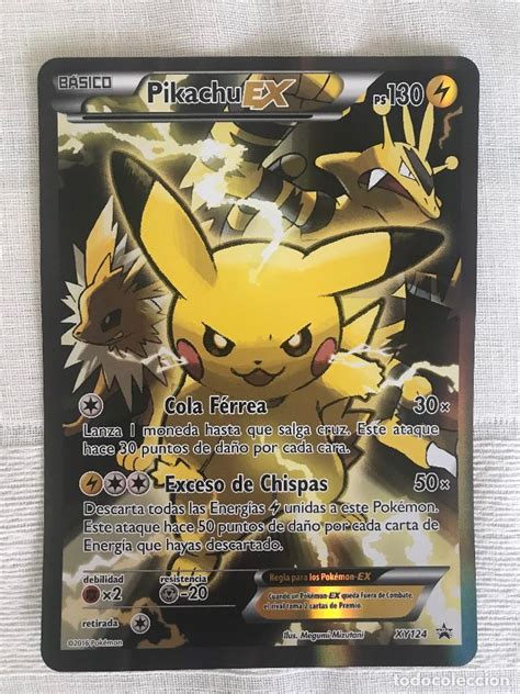 Carta Pokemon Pikachu Ex Xy124 Promo Full Art Vendido En Venta