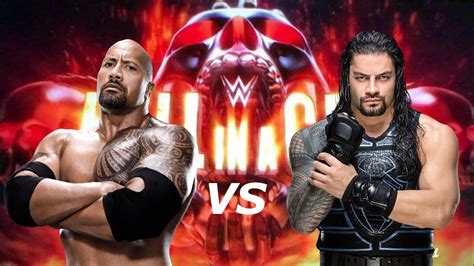 Roman Reigns Vs The Rock Hell In A Cell Match Youtube