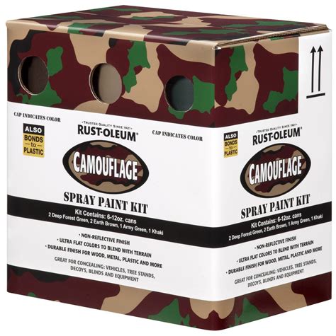 Rust Oleum Camouflage Spray Paint 6pack Kit Botach Rustoleum