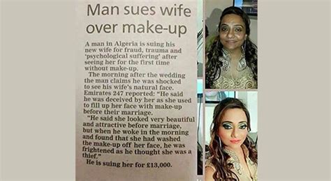 Man Sues Wife For Fraud After He Finally Sees Her Without Make Up