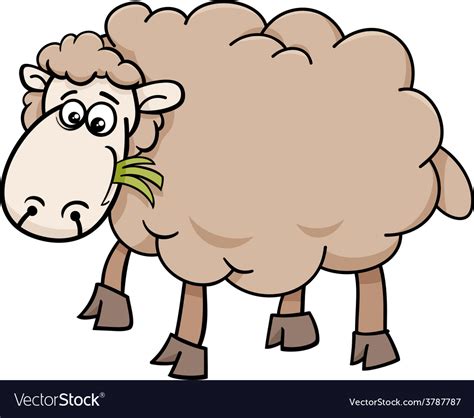 Sheep Farm Animal Cartoon Royalty Free Vector Image