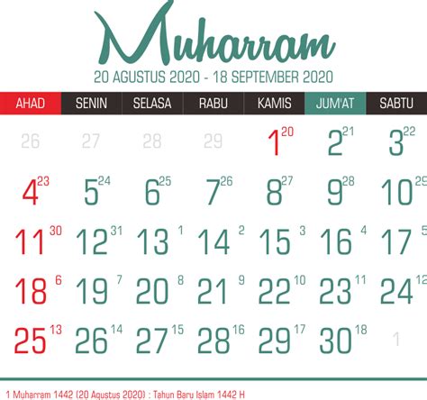 Template Kalender Hijriyah 1442 05 Toko Fadhil Template