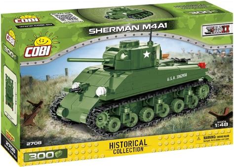 cobi 2708 world war ii americký tank sherman m4a1 bembo cz