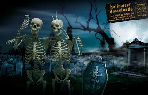Halloween Skeletons Wallpapers Wallpaper Cave