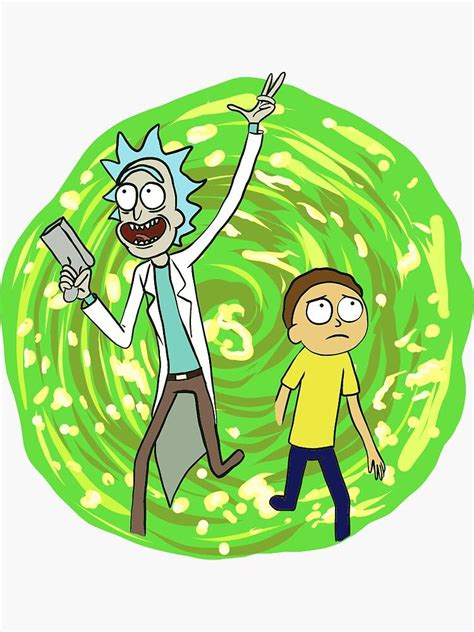 Rick And Morty Sticker By Yellowwpaint In 2021 Rick And Morty Drawing