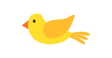 Yellow Bird Illustration Vector And Png Free Download The