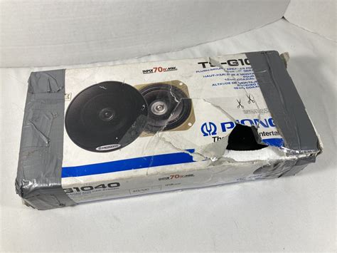 Pioneer Ts G1040 Flush Mount Car Stereo Speakers New Damaged Box Ebay