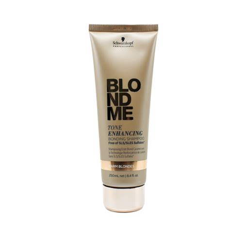 Schwarzkopf Professional Blondme Tone Enhancing Bonding Shampoo Warm Blondes 250 Ml Bezvavlasycz