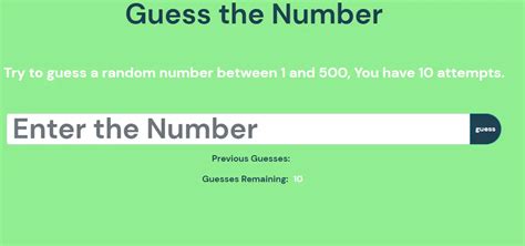 Number Guessing Game In Javascript Free Source Code Sourcecodester