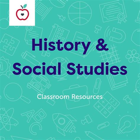 A Blue Background With The Words History And Social Studies In White