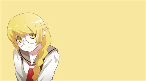 Anime Anime Girls Oshino Shinobu Long Hair Blonde Monogatari