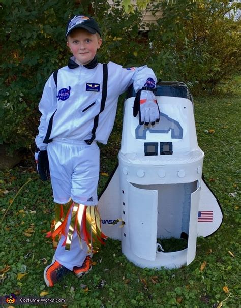 Space Shuttle Costume No Sew Diy Costumes