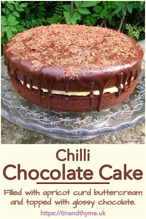 Chilli Chocolate Cake With Apricot Curd Buttercream Tin And Thyme