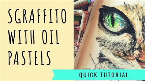 How To Sgraffito With Oil Pastels To Create Texture Or Decoration Youtube