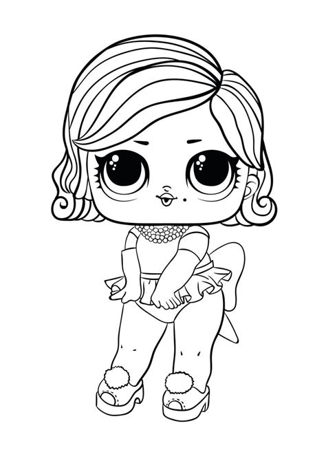 Free Coloring Pages For Girls Lol Omg Coloring Marvelous Lol Doll