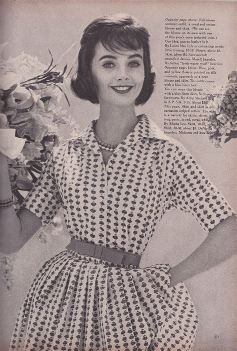 Glamour 1958 Fifties Fashion 1950s Fashion 20th Century Fashion