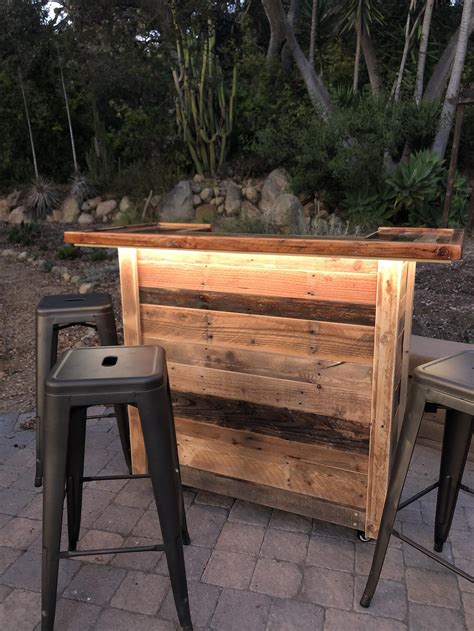 Custom Made Reclaimed Wood Home Bar By Amabbott Designs