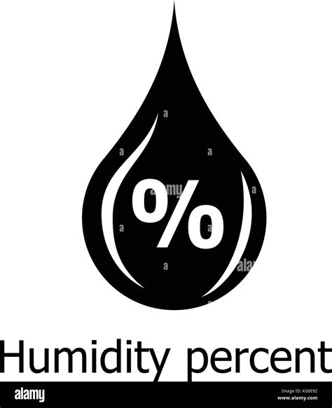Humidity Percent Icon Simple Style Stock Vector Image And Art Alamy