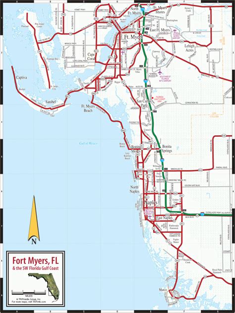 Fort Myers And Naples Fl Map Map Of North Naples Florida Printable Maps