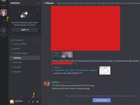 discord just shut down a chat group dedicated to sharing porn videos edited with ai to include