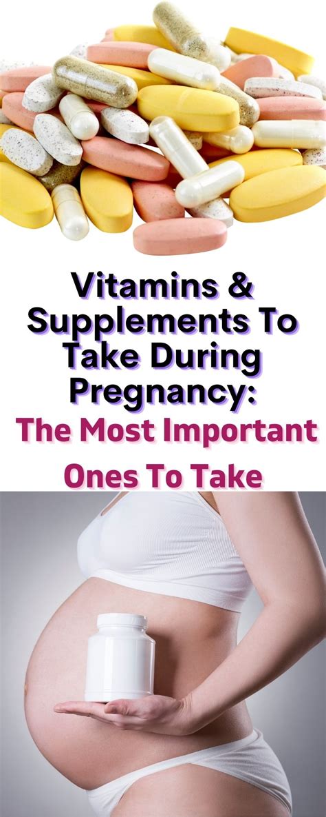 Most Important Vitamins For Pregnancy