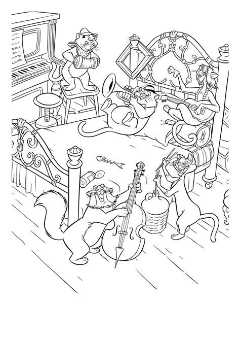 The Aristocats Coloring Pages To Download And Print For Free