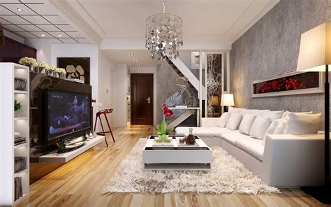 Dream Living Rooms Spacious Living Room White Leather Furniture Navi