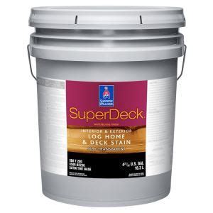 Provides maximum hide and longevity on old damaged sound wood. SuperDeck Log Home & Deck Stain - Sherwin-Williams Company ...