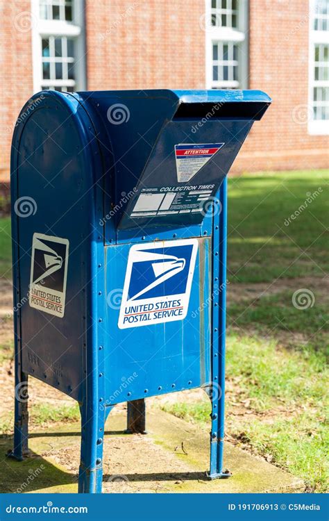 United States Postal Service Mail Drop Box Editorial Stock Photo