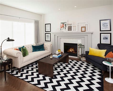 Chevron Pattern Ideas For Living Rooms Rugs Drapes And Accent Pillows