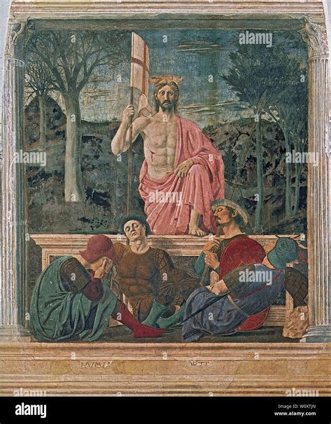 Piero Della Francesca Resurrection C 1460 Stock Photo Alamy