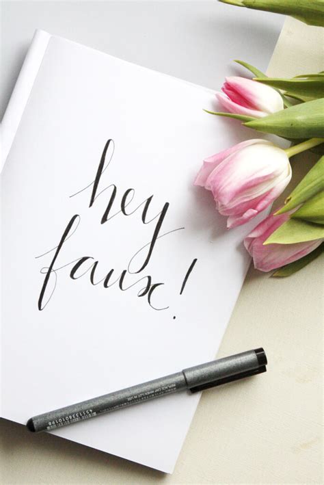 See more of handlettering on facebook. Handlettering Tipps 2: Faux Calligraphy lernen - Rosy ...