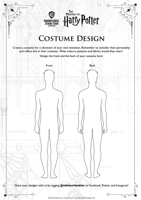 Costume Design Template Free Aulaiestpdm Blog