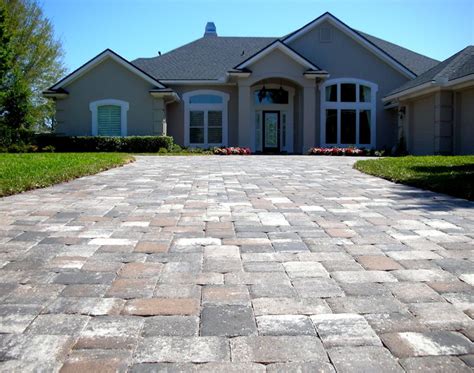 When taking measurements, always round up as it is better to overestimate the amount of brick pavers needed than to find yourself near the end of a project and not having enough materials. holland paver ideas | Paver Driveway Idea & Photo Gallery - Enhance Companies - Brick Paver ...