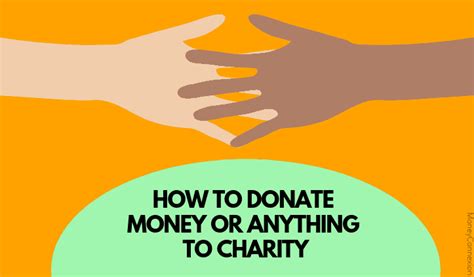 How To Donate Money To Charity