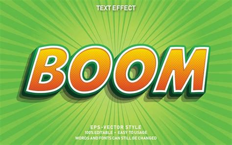 Premium Vector Text Effect Boom