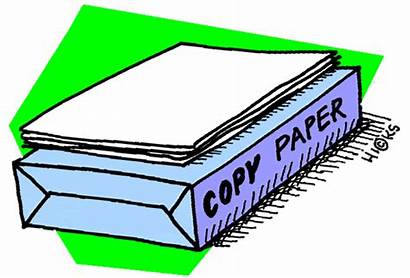 Paper Copy Clipart Clip Ream Stack Papers