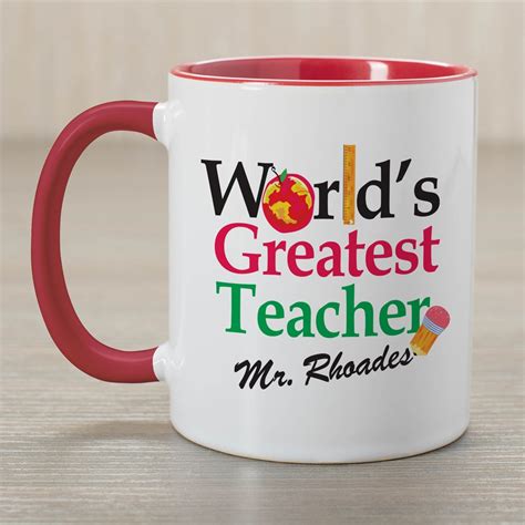 Personalized Worlds Greatest Teacher Coffee Mug Tsforyounow