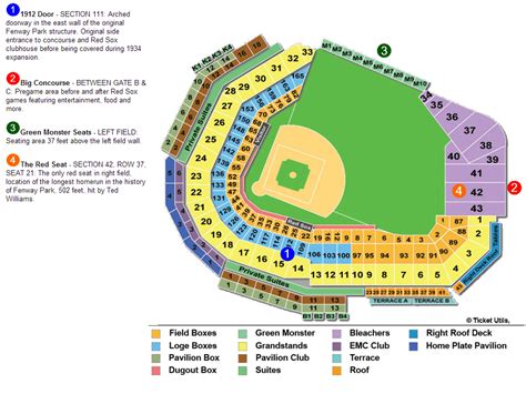 Fenway Seating Chart Interactive Elcho Table