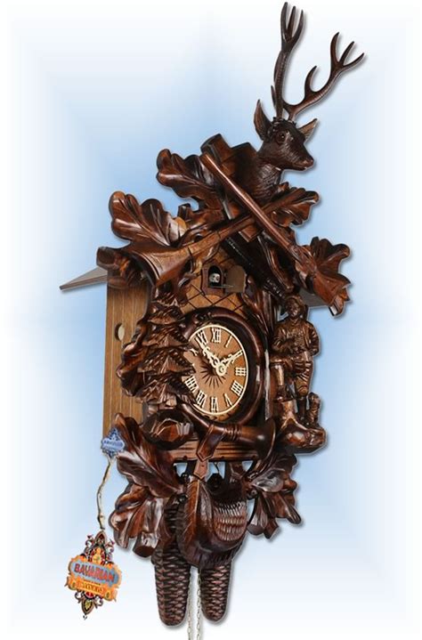 Cuckoo Clock Ah 5731 8t The Deer Hunter By Adolf Herr On Sale