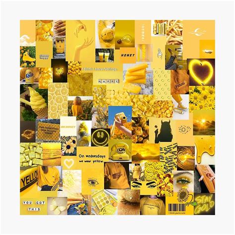 Yellow Collage Wallpaper