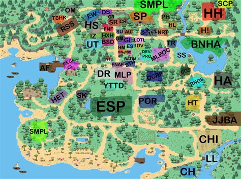 New Fandom Map As Of February 2021 Legend In Comments Im Sure I