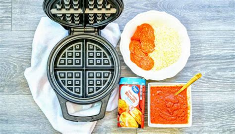 Make Your Own Waffle Iron Pizza Always Moving Mommy