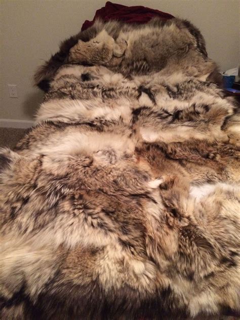 Coyote Faux Fur Bedding Fur Accessories Fur Rug Fur Blanket Fur
