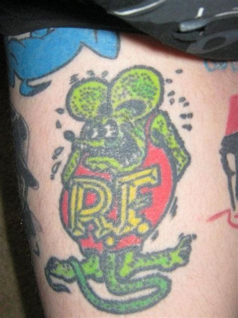 Rat Fink Tattoo By Jason Hardwick New Plymouth Color Jody Ward New