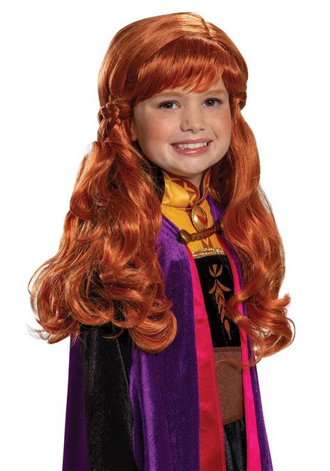 Frozen 2 Anna Wig For Girls Frozen Costume Accessories