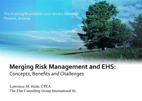 Integrating Ehs And Risk Management