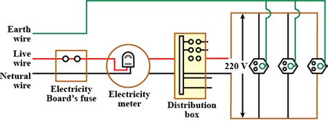 Describe Domestic Electric Circuit With The Help Of A Diagram