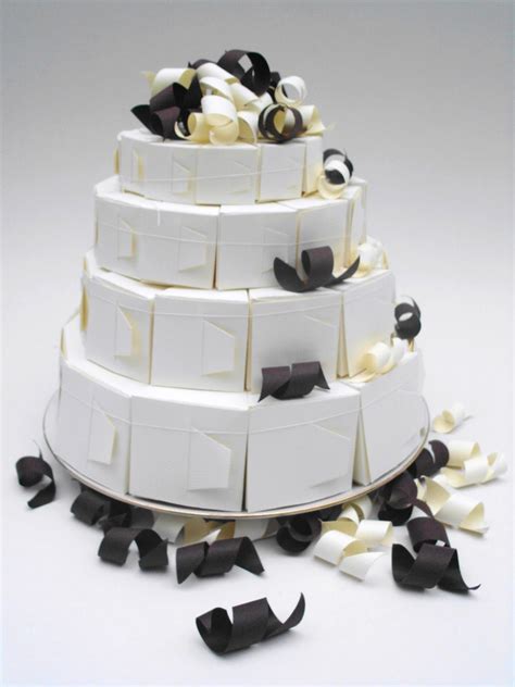 Handmade Paper Heaven Slice Cake Favor Boxes Chocolate Cutii