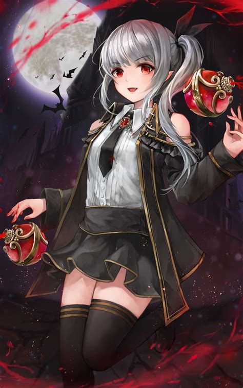 Anime Vampire Girl Wallpapers Top Free Anime Vampire Girl Backgrounds Wallpaperaccess